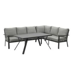 Garden Impressions Senja Lounge Dining Set 3-delig Rechts - D. Grijs