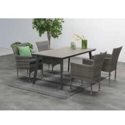 Garden Impressions Penedo Tuintafel 160x90 Cm - Zwart 6 Garden Impressions Penedo Tuintafel 160x90 Cm - Zwart -Garden Impressions 1000003879 0103