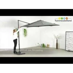 Garden Impressions Hawaii Zweefparasol S Ø300 - Donker Grijs -Garden Impressions 1000003901 0104