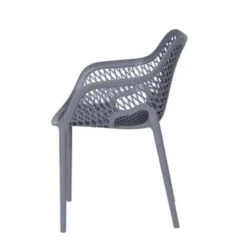 Garden Impressions Air XL Kunststof Tuinstoel Donker Grijs - 2 Stuks -Garden Impressions 1000003926 0104