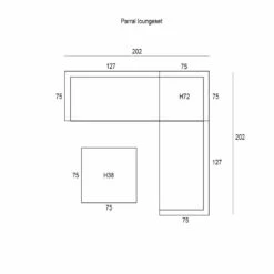 Garden Impressions Parral Hoek Loungeset 4-delig - Mystic Grijs -Garden Impressions 1000035564 0103