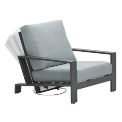 Garden Impressions Coba Verstelbare Lounge Tuinstoel - Mint Grey -Garden Impressions 1000035582 0104