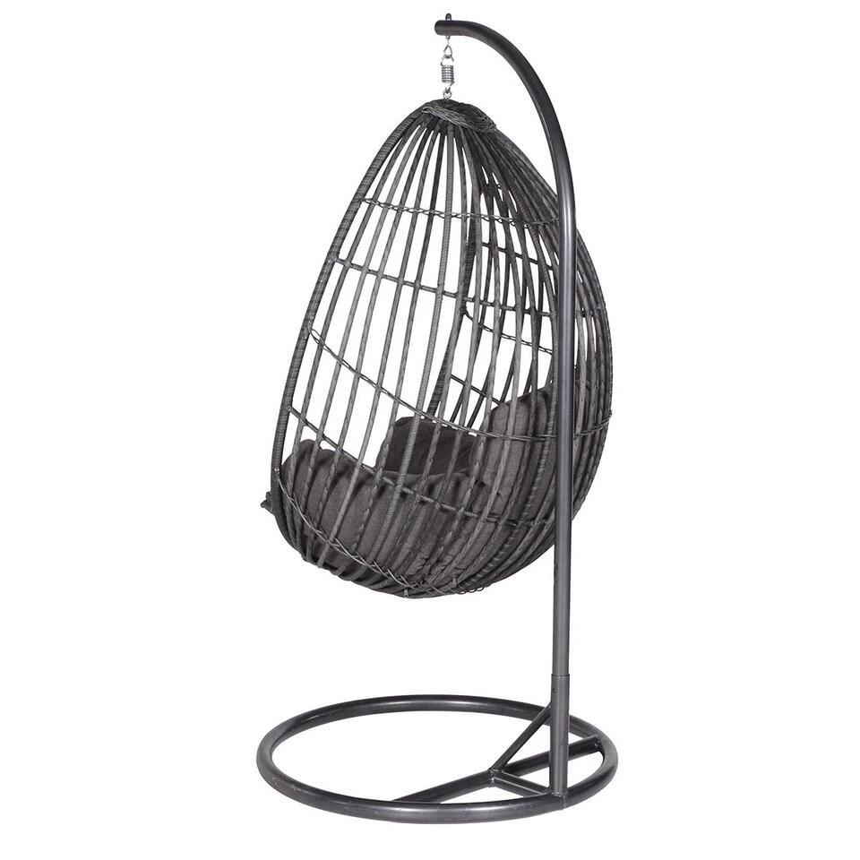 Garden Impressions Panama Hangstoel Ei - Donker Grijs 3 Garden Impressions Panama Hangstoel Ei - Donker Grijs - Afbeelding 3