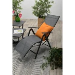 Garden Impressions Sol Relax Tuinstoel - Zwart -Garden Impressions 1000040789 0104