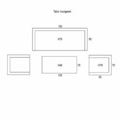 Garden Impressions Tabor Loungeset 4-delig - Mystic Grey -Garden Impressions 1000041518 0103