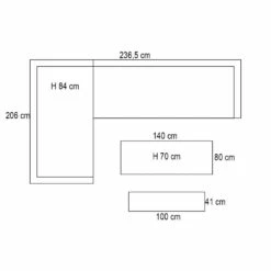 Garden Impressions Ashton Lounge Dining Set Links - Natural Rotan -Garden Impressions 1000042160 0103