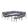 Garden Impressions Ashton Lounge Dining Set Rechts -natural Rotan