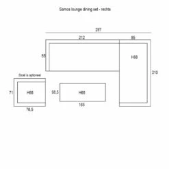 Garden Impressions Samos Lounge Dining Set - Mystic Grijs -Garden Impressions 1000042166 0103