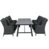 Garden Impressions Marbella Tuinset 7delig D. Grijs -Moreno Tafel