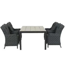 Garden Impressions Marbella Tuinset 5delig D. Grijs -Palmas Tafel