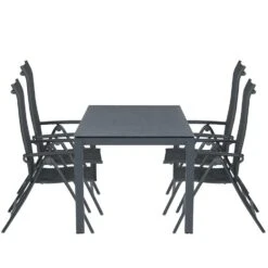 Garden Impressions Santos Tuinset 5-delig D. Grijs -Palmas Tafel