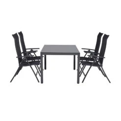 Garden Impressions Santana Tuinset -Palmas Tafel 160x90 Grijs