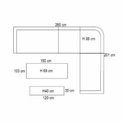 Garden Impressions Lucas Lounge Dining Set 6-delig - Natural -Garden Impressions 1000042594 0103