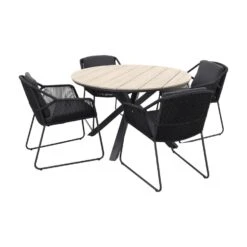 4 Seasons Accor Antraciet/ GI Edison 122 Cm. - Ronde Tuinset