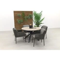 4 Seasons Bernini / GI Edison 122 Cm. - Ronde Tuinset -Garden Impressions 1000048703 0102