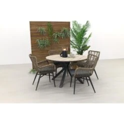 Jasmine Natural / GI Edison 122 Cm. - Ronde Tuinset -Garden Impressions 1000048751 0102