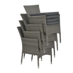 Garden Impressions Jerba Tuinstoel Grijs - 4 Stuks 7 Garden Impressions Jerba Tuinstoel Grijs - 4 Stuks -Garden Impressions 1000052360 0104