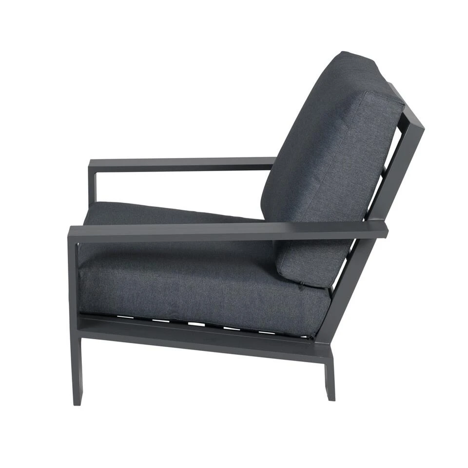 Garden Impressions Coba Lounge Tuinstoel - Donker Grijs 3 Garden Impressions Coba Lounge Tuinstoel - Donker Grijs - Afbeelding 3