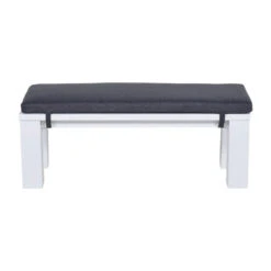 Garden Impressions Plaza Lounge Tuinbank 115,5x43xH40 Cm -mat Wit -Garden Impressions 1000052959 0103