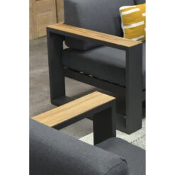 Garden Impressions Plaza Lounge Dining Set Donker Grijs-teaklook -Garden Impressions 1000052962 0104