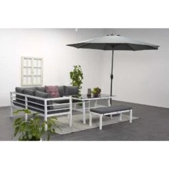 Garden Impressions Bari Lounge Diningset - 4 Delig - Wit -Garden Impressions 1000053012 0103