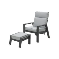 VDG Max Verstelbare Loungestoelen Incl. Voetenbank + Ivy Bijzettafel -Garden Impressions 1000053030 0102