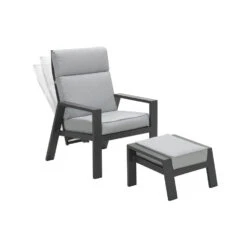 VDG Max Verstelbare Loungestoelen Incl. Voetenbank + Ivy Bijzettafel -Garden Impressions 1000053030 0103