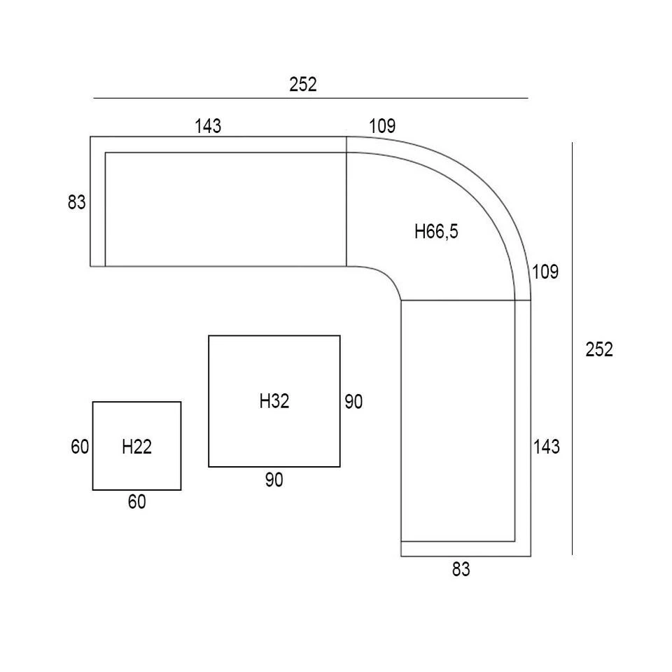 Garden Impressions Nina Loungeset - Carbon Black/Mystic Grey 2 Garden Impressions Nina Loungeset - Carbon Black/Mystic Grey - Afbeelding 2