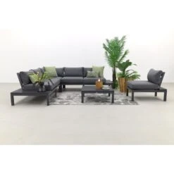 Garden Impressions Annabella Loungeset Met Loungestoel - Carbon Black 6 Garden Impressions Annabella Loungeset Met Loungestoel - Carbon Black -Garden Impressions 1000053035 0102