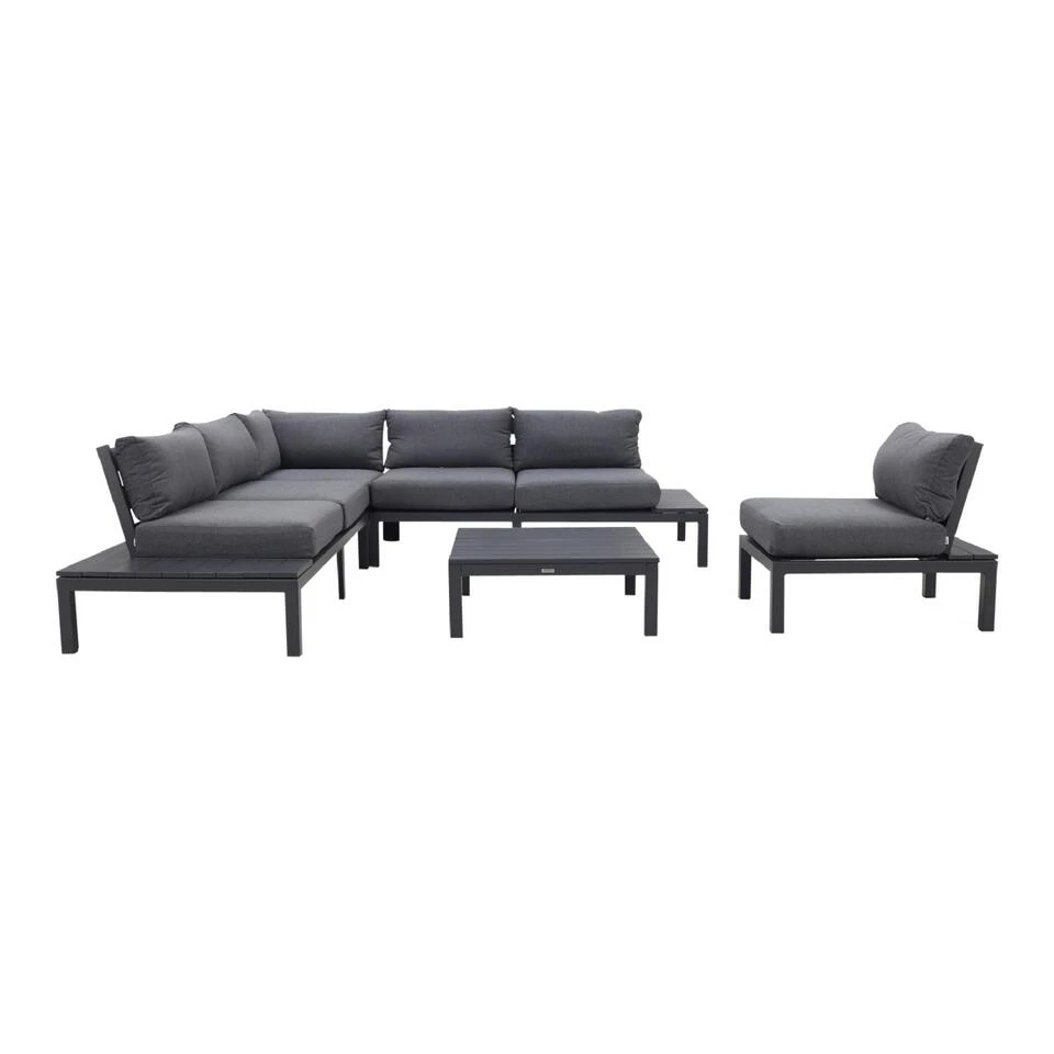 Garden Impressions Annabella Loungeset Met Loungestoel - Carbon Black 1 Garden Impressions Annabella Loungeset Met Loungestoel - Carbon Black