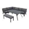 Garden Impressions Rondo Lounge Diningset – Carbon Black/mystic Grey