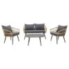 Garden Impressions Franklin Rotan Loungeset - Carbon Black