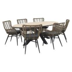 Garden Impressions Jasmine Natural/Edison 220x115 Cm. - Ovale Tuinset