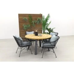 Garden Impressions Margriet Zwart/Ambassador 130 Cm. Rond Tuinset -Garden Impressions 1000053206 0103