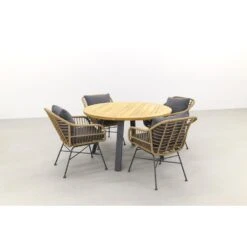 Garden Impressions Margriet Naturel/Ambassador 130 Cm. Rond Tuinset -Garden Impressions 1000053208 0102