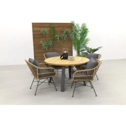 Garden Impressions Margriet Naturel/Ambassador 130 Cm. Rond Tuinset -Garden Impressions 1000053208 0103