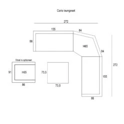 Garden Impressions Carlo Lounge Set XL - Licht Grijs -Garden Impressions 1000054013 0103