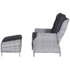 Garden Impressions Santa Rosa Tuinstoel + Voetenbank - L. Grijs -Garden Impressions 1000054028 0104