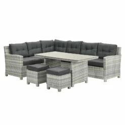 Garden Impressions Alaska Lounge Dining Set Links - Grijs