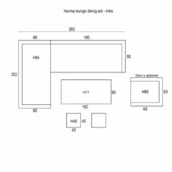 Garden Impressions Norma Lounge Dining Set - Licht Vintage Willow -Garden Impressions 1000054037 0103