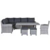 Garden Impressions Alaska Lounge Dining Set 6-delig Links - Grijs