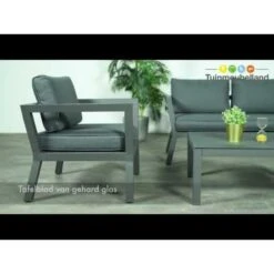 Garden Impressions San Luis Loungeset 4-delig - Donker Grijs -Garden Impressions 1000054042 0103