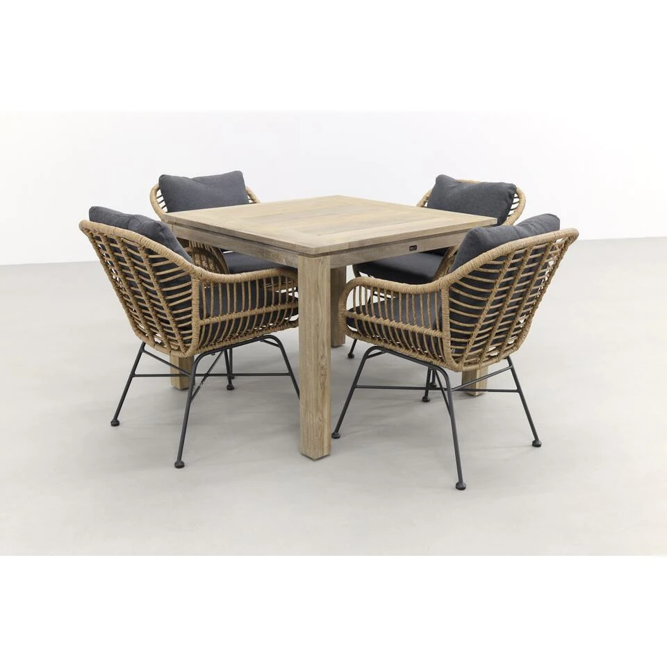 Garden Impressions Margriet Naturel/Rome Grey 100 Cm.-tuinset 5-delig 2 Garden Impressions Margriet Naturel/Rome Grey 100 Cm.-tuinset 5-delig - Afbeelding 2