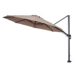 Garden Impressions Hawaii Zweefparasol 350 Cm. Rond - Taupe 7 Garden Impressions Hawaii Zweefparasol 350 Cm. Rond - Taupe -Garden Impressions 1000073325 0103