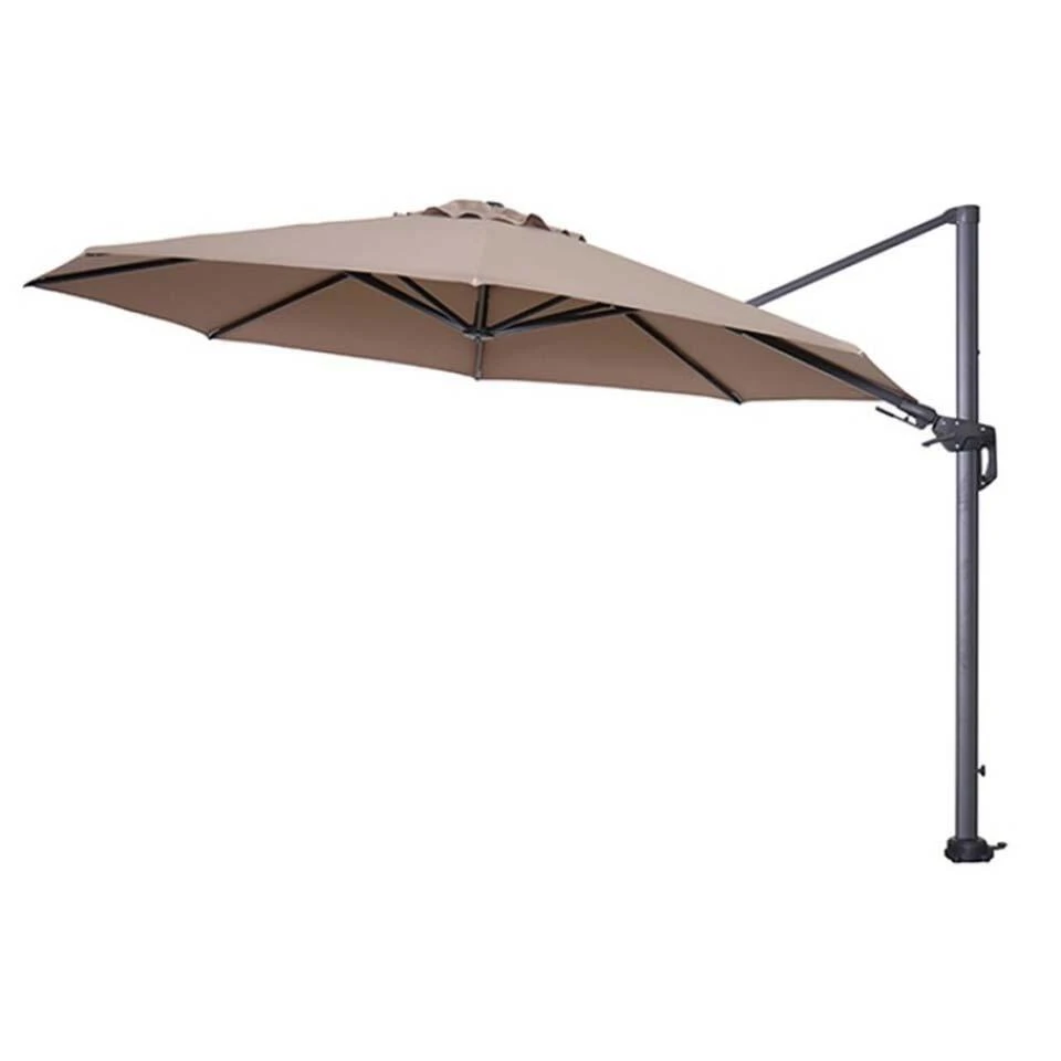 Garden Impressions Hawaii Zweefparasol 350 Cm. Rond - Taupe 1 Garden Impressions Hawaii Zweefparasol 350 Cm. Rond - Taupe