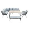 Garden Impressions Margriet Lounge Dining Set Met Stoel - Black - 7 Delig