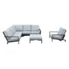 Garden Impressions Lincoln Loungeset + Verstelbare Loungestoel 5-delig-Mint Grey