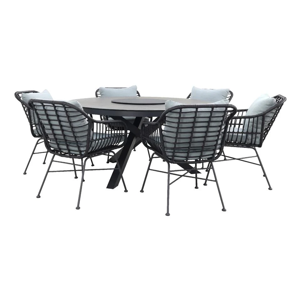 Garden Impressions Margriet Zwart/Perth 150 Cm. - Ronde Tuinset 1 Garden Impressions Margriet Zwart/Perth 150 Cm. - Ronde Tuinset