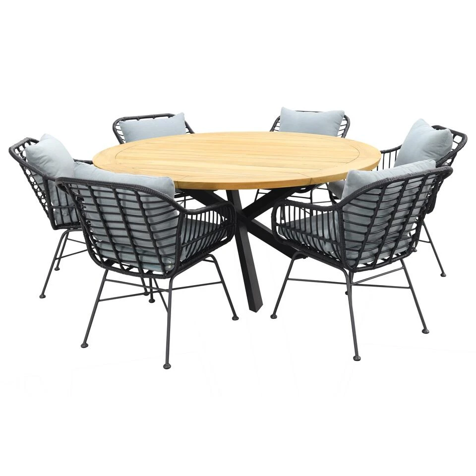 Garden Impressions Margriet Zwart/Taste Prado 160 Cm. - Ronde Tuinset 1 Garden Impressions Margriet Zwart/Taste Prado 160 Cm. - Ronde Tuinset