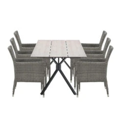 Garden Impressions Jerba Tuinset 7-delig - Robin Tuintafel 220cm
